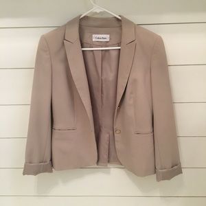 Calvin Klein Nude Blazer - EUC!!!